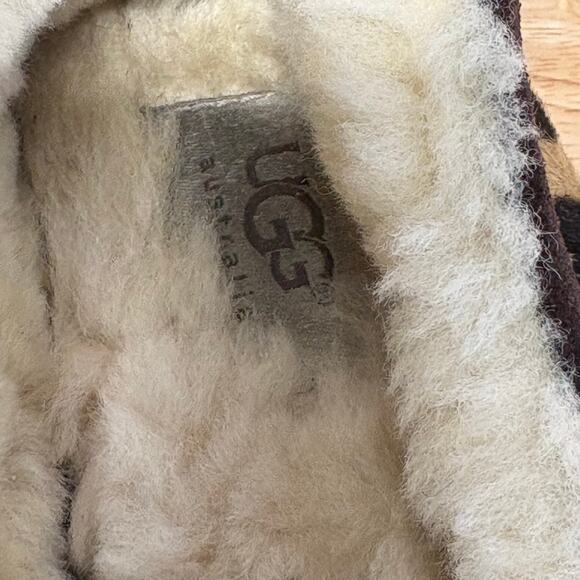 UGG Ansley Leopard Spot Calf Hair Slipper Women’s Size 7 - Picture 13 of 16